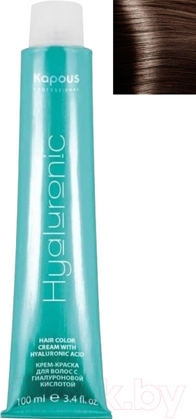 Изображение товара Крем-краска для волос Kapous Hyaluronic Acid с гиалуроновой кислотой 7.8 (блондин карамель)