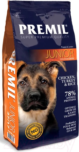 Изображение товара Сухой корм для собак Premil Junior (15кг)