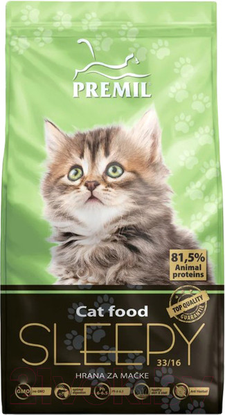 Изображение товара Сухой корм для кошек Premil Sleepy Super Premium (2кг)