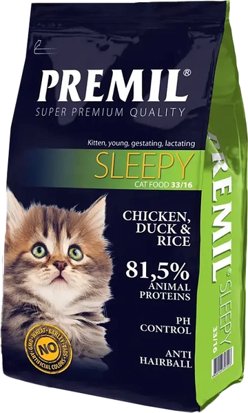 Изображение товара Сухой корм для кошек Premil Sleepy Super Premium (400г)