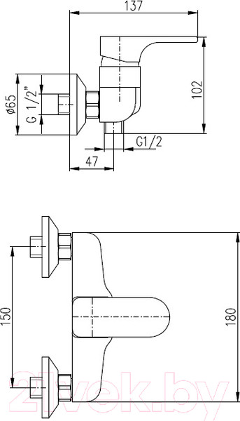 Изображение товара Смеситель Slezak RAV Yukon YU180.5CB