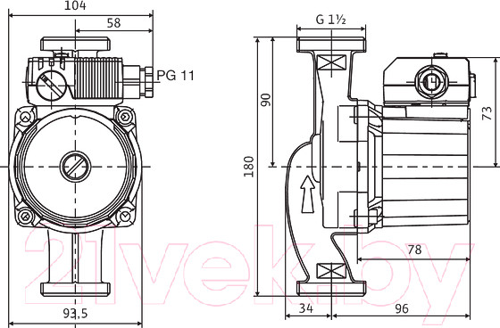 Изображение товара Циркуляционный насос Wilo STAR-RS25/2 (4119785)