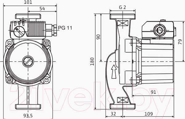 Изображение товара Циркуляционный насос Wilo Star-RS30/8 (4182642)