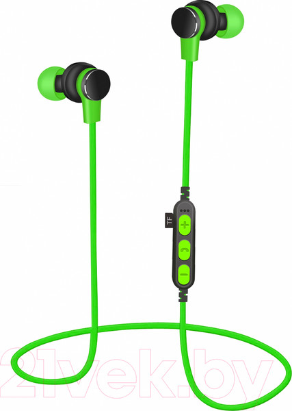 Изображение товара Беспроводные наушники Platinet PM1061G + microSD (зеленый)