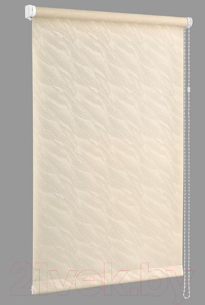 Изображение товара Рулонная штора Delfa Сантайм Жаккард Веда СРШ-01М 834 (43x170, бежевый)