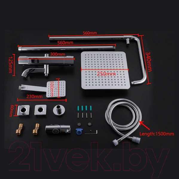 Изображение товара Душевая система со смесителем Gappo G2491