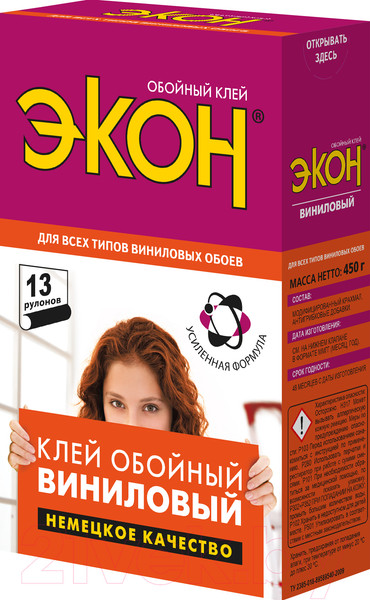 Изображение товара Клей для обоев Экон Виниловый (450г)