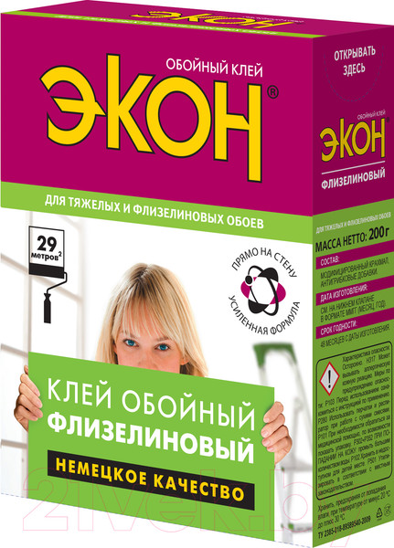 Изображение товара Клей для обоев Экон Флизелиновый (200г)