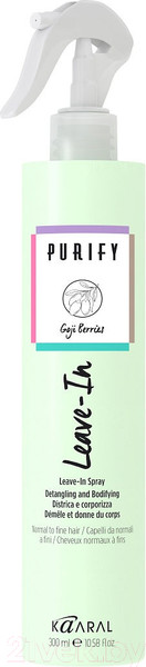 Изображение товара Спрей для волос Kaaral Leave-In распутывающий и увлажняющий для норм. и тонких волос (300мл)