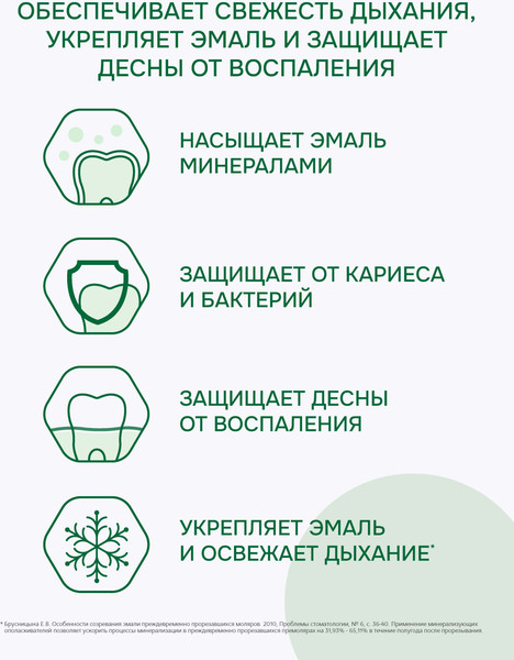 Изображение товара Ополаскиватель для полости рта R.O.C.S. Двойная мята (250мл)