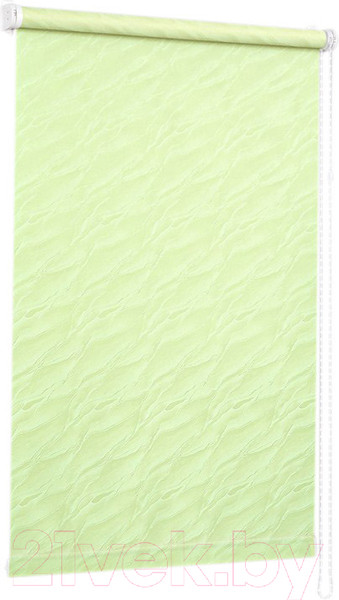 Изображение товара Рулонная штора Delfa Сантайм Жаккард Веда СРШ-01М 877 (62x170, салатовый)