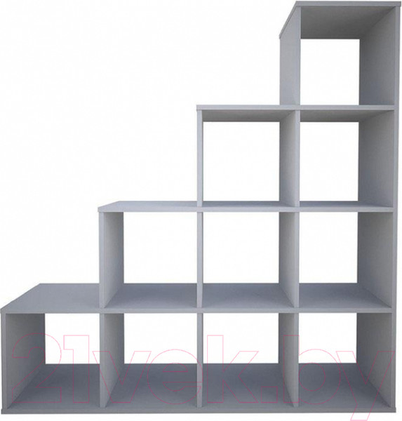 Изображение товара Стеллаж Polini Kids Home Smart Каскадный 10 секций (бетон)