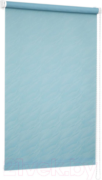 Изображение товара Рулонная штора Delfa Сантайм Жаккард Веда СРШ-01М 840 (57x170, голубой)
