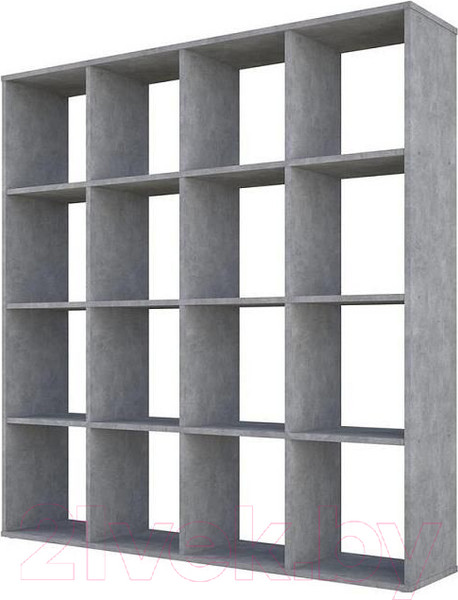 Изображение товара Стеллаж Polini Kids Home Smart Кубический 16 секций (бетон)
