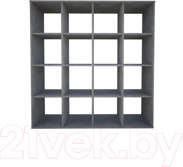 Изображение товара Стеллаж Polini Kids Home Smart Кубический 16 секций (бетон)