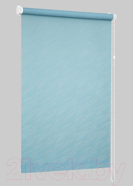 Изображение товара Рулонная штора Delfa Сантайм Жаккард Веда СРШ-01М 840 (95x170, голубой)