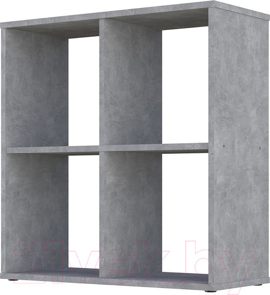 Изображение товара Стеллаж Polini Kids Home Smart Кубический 4 секции (бетон)