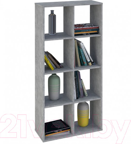 Изображение товара Стеллаж Polini Kids Home Smart Кубический 8 секции (бетон)