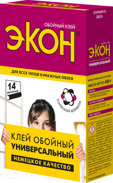 Изображение товара Клей для обоев Экон Универсальный (450г)