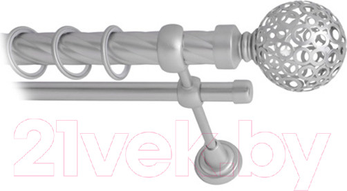 Изображение товара Карниз для штор Lm Decor Ажур 095 2р витой 25/16мм (сатин, 3.2м)