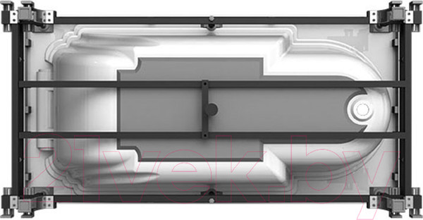 Изображение товара Ванна акриловая Radomir Анабель 170x85 / 4-01-4-0-1-417 (с подголовником)