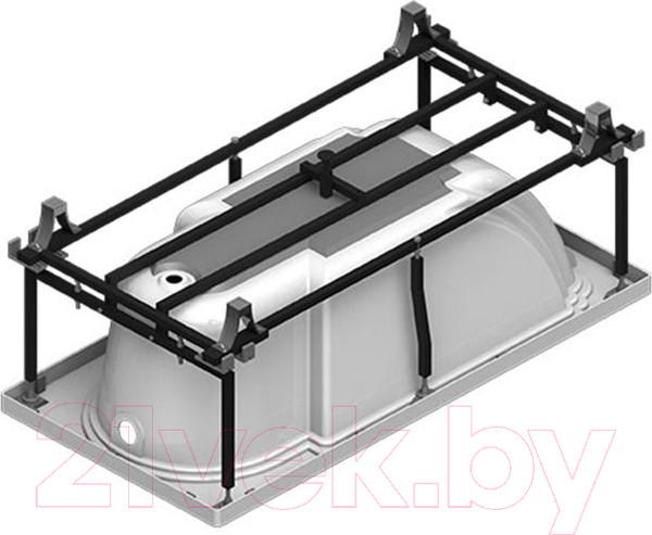 Изображение товара Ванна акриловая Radomir Анабель 170x85 / 4-01-4-0-1-417 (с подголовником)