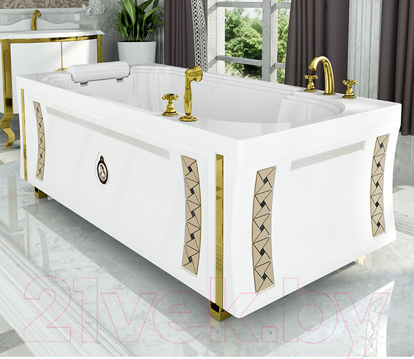 Изображение товара Ванна акриловая Radomir Анабель 170x85 / 4-01-4-0-1-417 (с подголовником)