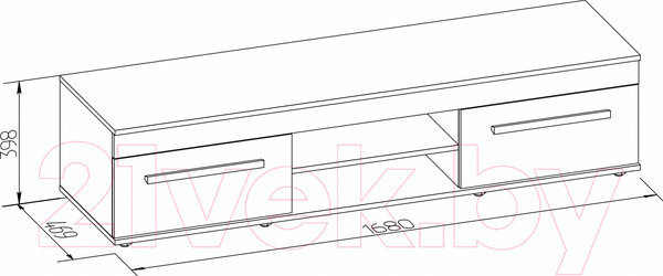 Изображение товара Тумба Глазов Леон 3 (ясень анкор светлый/ателье светлый)