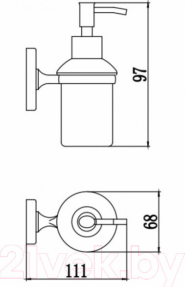 Изображение товара Дозатор для жидкого мыла Savol S-007031