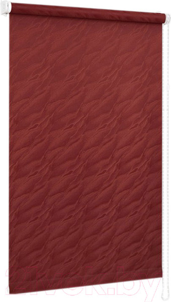 Изображение товара Рулонная штора Delfa Сантайм Жаккард Веда СРШ-01М 899 (81x170, бордовый)