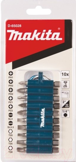 Изображение товара Набор бит Makita D-65028