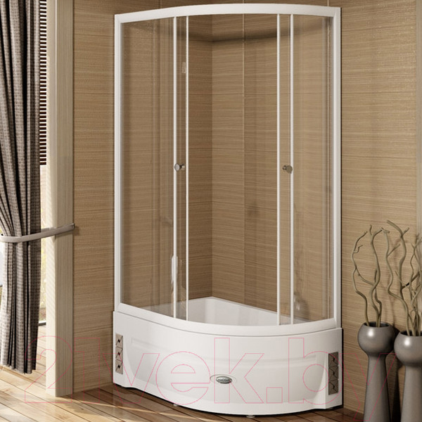 Изображение товара Душевой уголок Radomir 120x80 L / 1-03-1-1-0-0090 (прозрачное стекло)