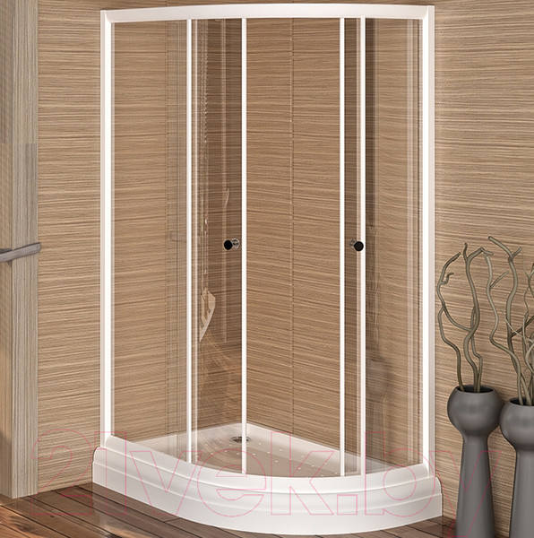 Изображение товара Душевой уголок Radomir 120x80 L / 1-03-1-1-0-0080 (прозрачное стекло)