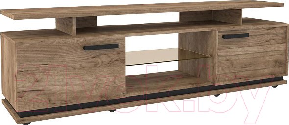 Изображение товара Тумба Глазов Nature 3 (дуб табачный Craft/черный)