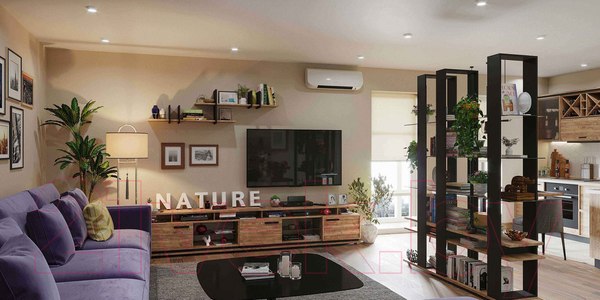 Изображение товара Тумба Глазов Nature 333 (дуб табачный Craft/черный)