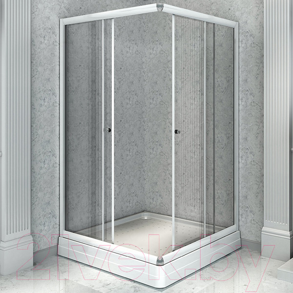 Изображение товара Душевой уголок Radomir 90x100 L / 1-03-1-1-0-1210 (прозрачное стекло)
