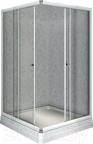 Изображение товара Душевой уголок Radomir 90x100 R / 1-03-1-2-0-1210 (прозрачное стекло)