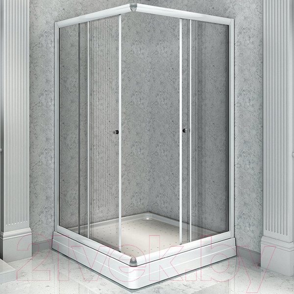 Изображение товара Душевой уголок Radomir 90x100 R / 1-03-1-2-0-1210 (прозрачное стекло)