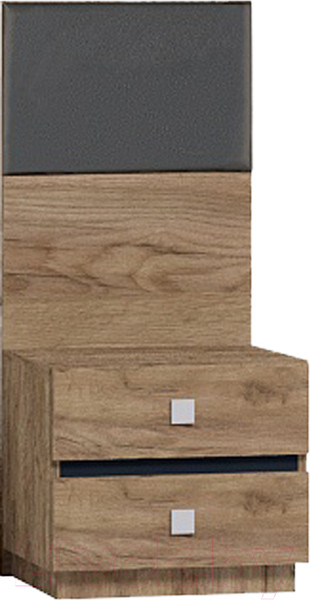 Изображение товара Прикроватная тумба Глазов Neo 41 (дуб табачный Craft/черный)