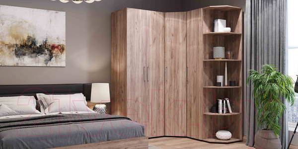 Изображение товара Прикроватная тумба Глазов Neo 41 (дуб табачный Craft/черный)