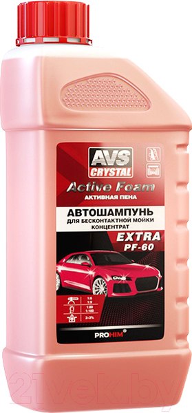 Изображение товара Автошампунь AVS Active Foam Extra PF-60 / A07588S (1л)