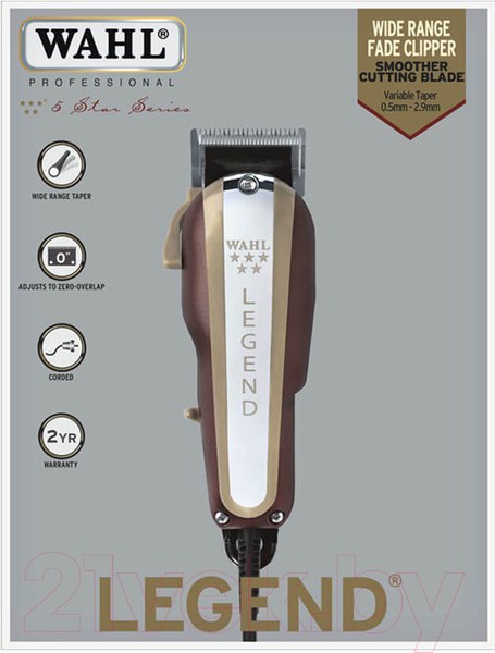 Изображение товара Машинка для стрижки волос Wahl Corded Clipper Legend 3026828 (8147-416H)