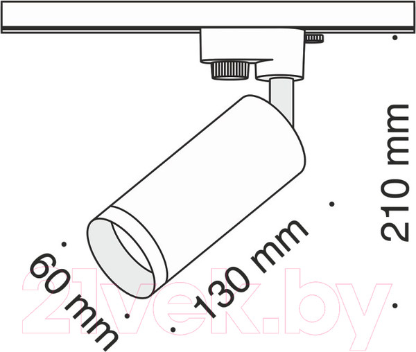Изображение товара Трековый светильник Maytoni Track TR004-1-GU10-G
