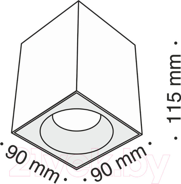 Изображение товара Точечный светильник Maytoni Sirius C030CL-01W