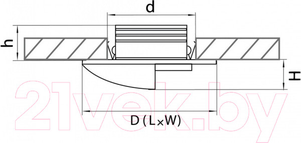 Изображение товара Точечный светильник Lightstar Lumina 212136