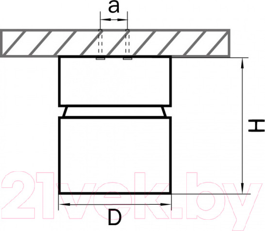 Изображение товара Точечный светильник Lightstar Forte Muro 213850