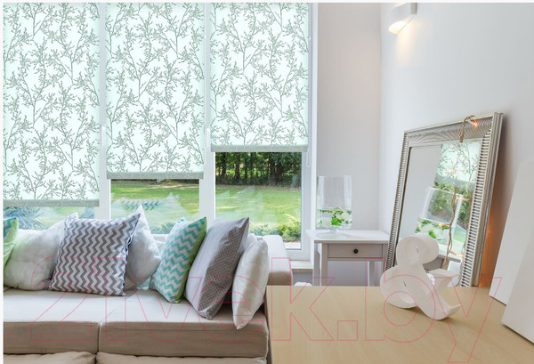 Изображение товара Рулонная штора Delfa Сантайм Глория СРШ-01М 2951 (81x170, эрика)