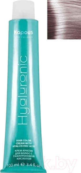 Изображение товара Крем-краска для волос Kapous Hyaluronic Acid с гиалуроновой кислотой 9.21 (очень светлый блондин фиолетовый пепельный)