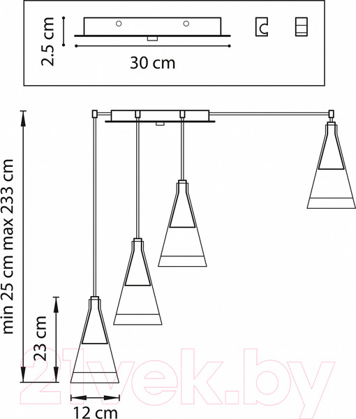 Изображение товара Люстра Lightstar Cone 757069