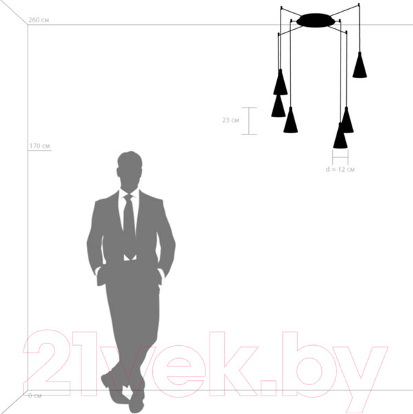 Изображение товара Люстра Lightstar Cone 757069